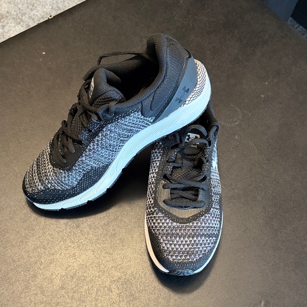 Under Armour Hovr Black and White Running Shoes